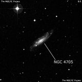 NGC 4705 - спиральная галактика с баром. Описание NGC 4705:, Галактика в созвездии Дева