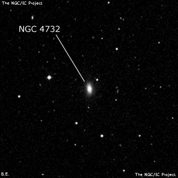 NGC 4732 - эллиптическая галактика. Описание NGC 4732:, Галактика в созвездии Большая Медведица