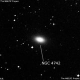 NGC 4742 - эллиптическая галактика. Описание NGC 4742:, Галактика в созвездии Дева