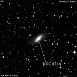 NGC 4744 - спиральная галактика с баром. Описание NGC 4744:, Галактика в созвездии Центавр