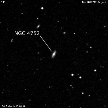NGC 4752 - спиральная галактика. Описание NGC 4752:, Галактика в созвездии Волосы Вероники