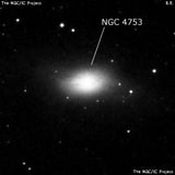 NGC 4753 - линзовидная галактика. Описание NGC 4753:, Галактика в созвездии Дева