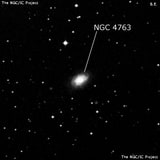 NGC 4763 - спиральная галактика с баром. Описание NGC 4763:, Галактика в созвездии Ворон