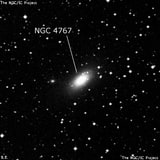 NGC 4767 - эллиптическая галактика. Описание NGC 4767:, Галактика в созвездии Центавр