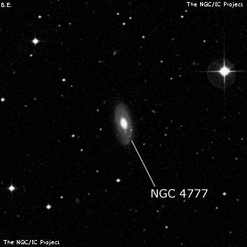 NGC 4777 - спиральная галактика. Описание NGC 4777:, Галактика в созвездии Дева