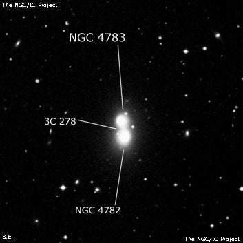 NGC 4783 - галактика. Описание NGC 4783:, Галактика в созвездии Ворон