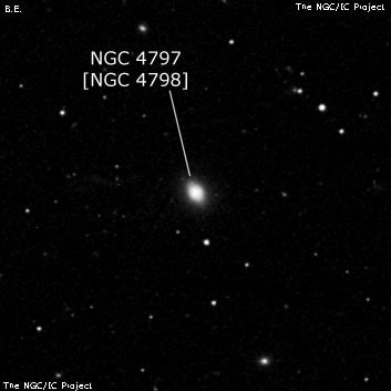 NGC 4797 - галактика. Описание NGC 4797:, Объект глубокого космоса в созвездии Волосы Вероники
