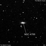 NGC 4799 - спиральная галактика. Описание NGC 4799:, Галактика в созвездии Дева