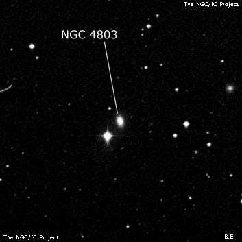 NGC 4803 - галактика. Описание NGC 4803:, Галактика в созвездии Дева