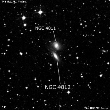 NGC 4812 - линзовидная галактика. Описание NGC 4812:, Галактика в созвездии Центавр