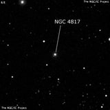 NGC 4817 - галактика. Описание NGC 4817:, Галактика в созвездии Волосы Вероники