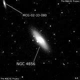 NGC 4856 - спиральная галактика с баром. Описание NGC 4856:, Галактика в созвездии Дева