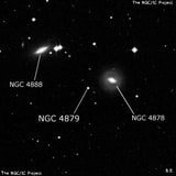 NGC 4879 - одиночная звезда. Описание NGC 4879:, Двойная звезда в созвездии Дева