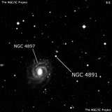 NGC 4891 - одиночная звезда. Описание NGC 4891:, Двойная звезда в созвездии Дева