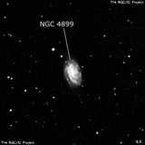 NGC 4899 - спиральная галактика с баром. Описание NGC 4899:, Галактика в созвездии Дева