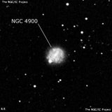 NGC 4900 - спиральная галактика с баром. Описание NGC 4900:, Галактика в созвездии Дева