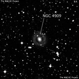 NGC 4909 - спиральная галактика. Описание NGC 4909:, Галактика в созвездии Центавр