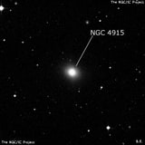 NGC 4915 - эллиптическая галактика. Описание NGC 4915:, Галактика в созвездии Дева
