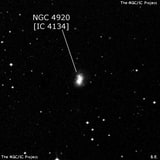 NGC 4920 - галактика неправильной формы. Описание NGC 4920:, Галактика в созвездии Дева