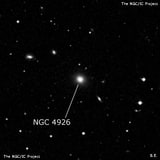 NGC 4926 - галактика. Описание NGC 4926:, Галактика в созвездии Волосы Вероники