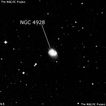 NGC 4928 - галактика. Описание NGC 4928:, Галактика в созвездии Дева