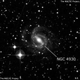 NGC 4930 - спиральная галактика с баром. Описание NGC 4930:, Галактика в созвездии Центавр
