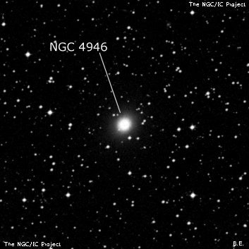 NGC 4946 - эллиптическая галактика. Описание NGC 4946:, Галактика в созвездии Центавр