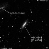 NGC 4948 - спиральная галактика с баром. Описание NGC 4948:, Галактика в созвездии Дева