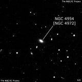 NGC 4954 - линзовидная галактика. Описание NGC 4954:, Объект глубокого космоса в созвездии Дракон
