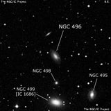 NGC 496 - галактика. Описание NGC 496:, Галактика в созвездии Рыбы