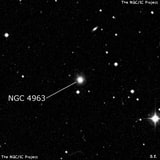 NGC 4963 - спиральная галактика. Описание NGC 4963:, Галактика в созвездии Гончие Псы