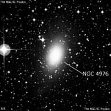 NGC 4976 - эллиптическая галактика. Описание NGC 4976:, Галактика в созвездии Центавр