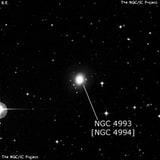 NGC 4993 - спиральная галактика с баром. Описание NGC 4993:, Объект глубокого космоса в созвездии Гидра