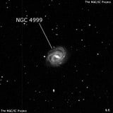 NGC 4999 - спиральная галактика с баром. Описание NGC 4999:, Галактика в созвездии Дева