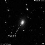 NGC 50 - галактика. Описание NGC 50:, Галактика в созвездии Кит