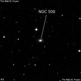 NGC 500 - галактика. Описание NGC 500:, Галактика в созвездии Рыбы