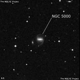 NGC 5000 - спиральная галактика с баром. Описание NGC 5000:, Галактика в созвездии Волосы Вероники