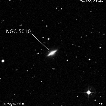NGC 5010 - линзовидная галактика. Описание NGC 5010:, Галактика в созвездии Дева