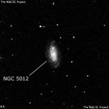 NGC 5012 - спиральная галактика с баром. Описание NGC 5012:, Галактика в созвездии Волосы Вероники