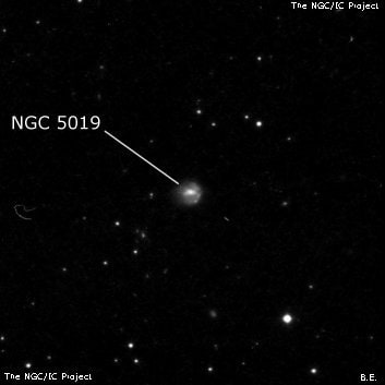 NGC 5019 - спиральная галактика с баром. Описание NGC 5019:, Галактика в созвездии Дева