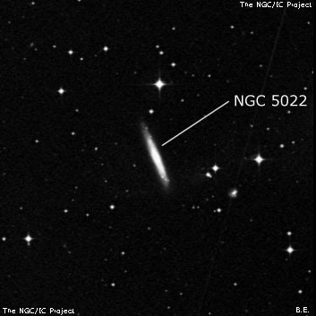 NGC 5022 - спиральная галактика. Описание NGC 5022:, Галактика в созвездии Дева