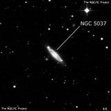 NGC 5037 - спиральная галактика. Описание NGC 5037:, Галактика в созвездии Дева