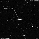 NGC 5038 - линзовидная галактика. Описание NGC 5038:, Галактика в созвездии Дева