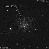 NGC 5053 - шаровое скопление звёзд. Описание NGC 5053:, Шаровое скопление в созвездии Волосы Вероники