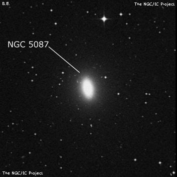 NGC 5087 - линзовидная галактика. Описание NGC 5087:, Галактика в созвездии Дева