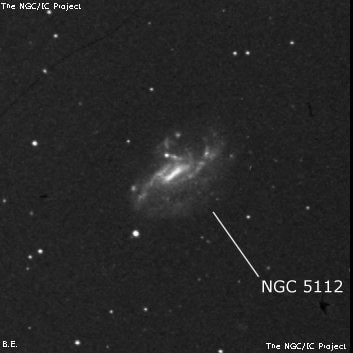 NGC 5112 - спиральная галактика с баром. Описание NGC 5112:, Галактика в созвездии Гончие Псы