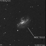 NGC 5112 - спиральная галактика с баром. Описание NGC 5112:, Галактика в созвездии Гончие Псы