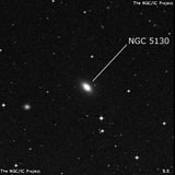 NGC 5130 - линзовидная галактика. Описание NGC 5130:, Галактика в созвездии Дева