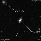 NGC 5149 - спиральная галактика с баром. Описание NGC 5149:, Галактика в созвездии Гончие Псы