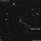 NGC 5159 - галактика. Описание NGC 5159:, Галактика в созвездии Дева